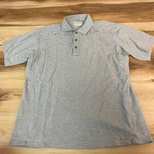 FIRST TACTICAL Polo Shirt Mens Large Gray Regular Shoulder Pocket Short Sleeve